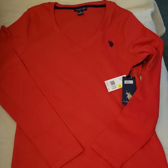 U.S. Polo Assn. Tops - U.S. Polo Assn. Red long sleeve shirt